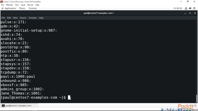 Advanced Linux System Administration : Creating User and Groups | packtpub.com смотреть онлайн
