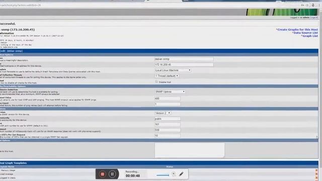 Instalando o SNMP em Host Debian e Monitorando no Cacti смотреть онлайн