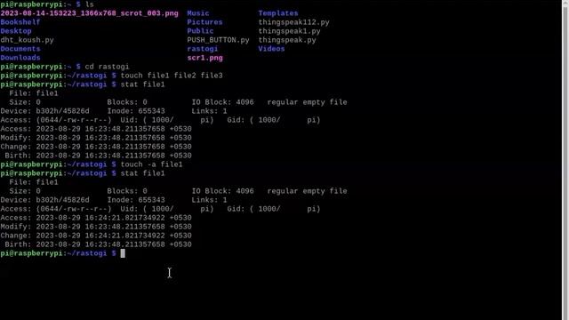 Touch command in Raspberry Pi | #Linux File Commands смотреть онлайн