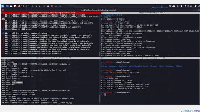 Kali Linux / Ethical Hacking tutorial: How I use tools to find out information on a scammer. смотреть онлайн