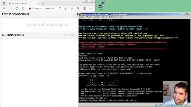 1.4 - Apache Guacamole - Realizando o acesso SSH em nosso servidor смотреть онлайн