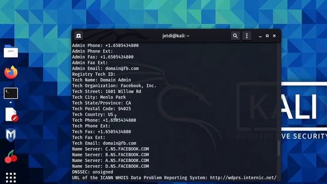 Information Gathering using Whois and ping in Kali Linux. Hands on practical lab lecture 5. смотреть онлайн