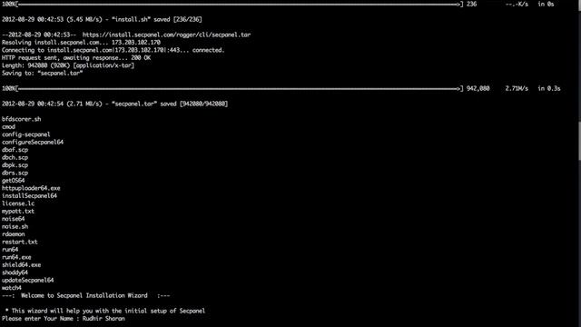 How to install Secpanel on your server from command line interface смотреть онлайн