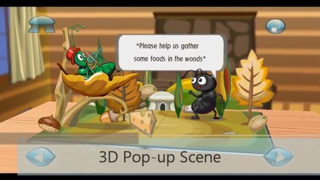 3D Pop-up e-book App. The Ant & the Grasshopper (released for iPhone 3, 3S, 4, 4S & iPAD) смотреть онлайн