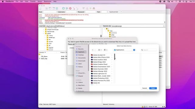 Filezilla failed to open for writing смотреть онлайн