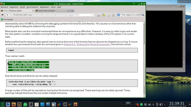LFS 7.5 Systemd Tutorial Chapter 6 6.72. Stripping Again смотреть онлайн