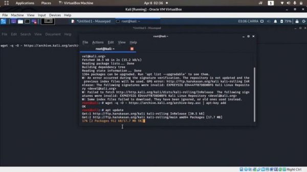 Kali Linux Apt Update Signature Error - Fix Kali Linux Update Error in Older Versions - Kali 5.3.0