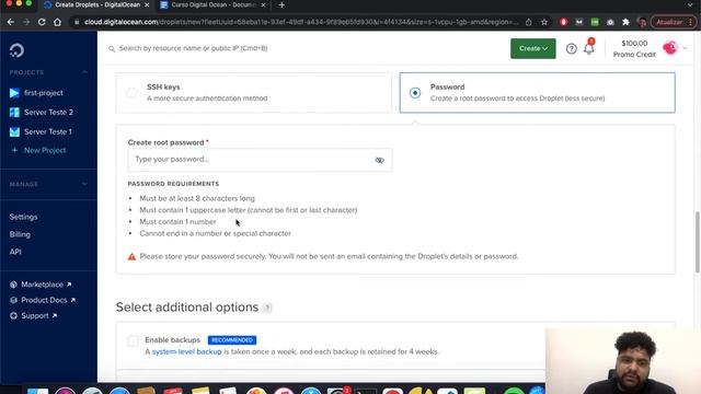 Criando Droplet com Ubuntu 20.04 e Console - Curso Droplet com Linux na Digital Ocean - Aula 2 смотреть онлайн