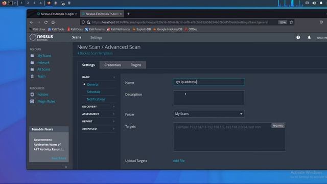 Vulnerability Scanning Using Nessus | In Telugu | смотреть онлайн