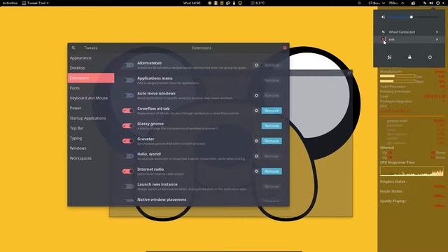 how to install arch linux gnome - extensions added смотреть онлайн