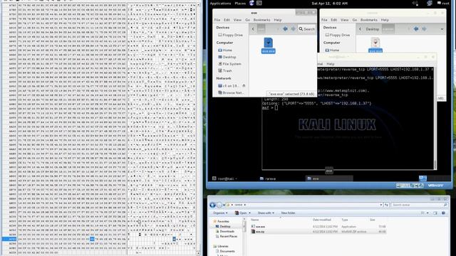 WinRAR File Extension Spoofing + MetaSploit смотреть онлайн