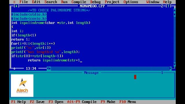 Program for Palindrome String in C| C Program to check whether a string is palindrome or not смотреть онлайн