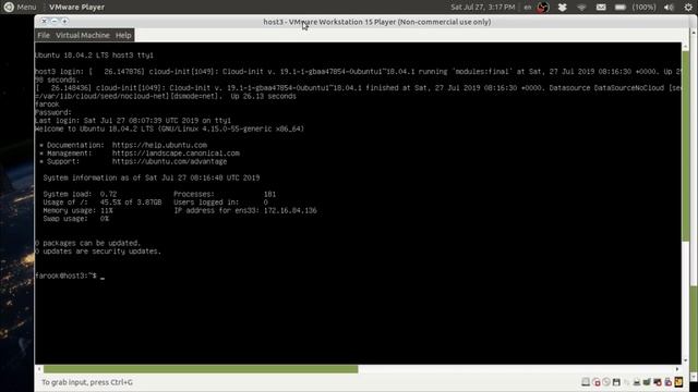 การติดตั้ง Ubuntu Server 18.04 LTS บน VMWare และใช้งาน ssh смотреть онлайн
