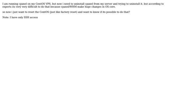 Unix & Linux: Completely restore centOS 7 as it was on first installation ( Factory Reset) смотреть онлайн