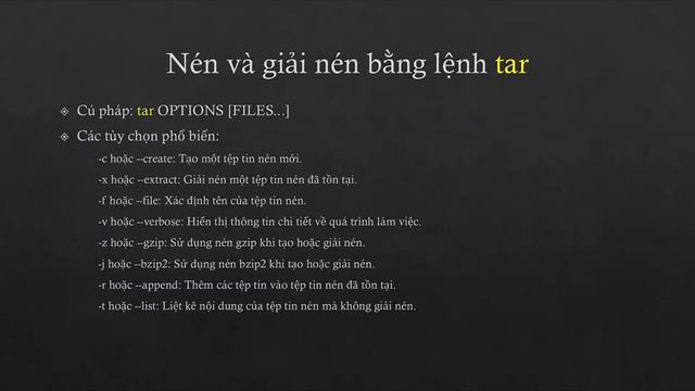 LPI - Tự học Linux Bài 18 - Câu lệnh nén và giải nén trong Linux смотреть онлайн