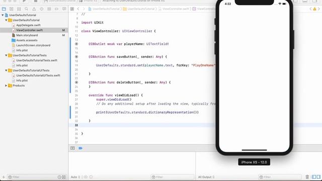How To Store iOS App Data Permanently With User Defaults In Xcode 10 - Swift 4 and Swift 5 смотреть онлайн