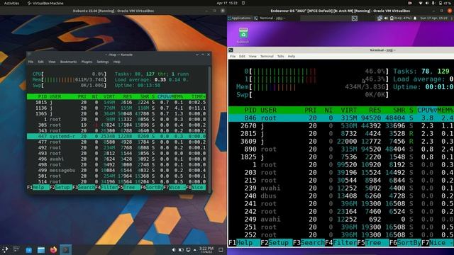 Kubuntu 22.04 vs Endeavour OS 2022: RAM Usage смотреть онлайн