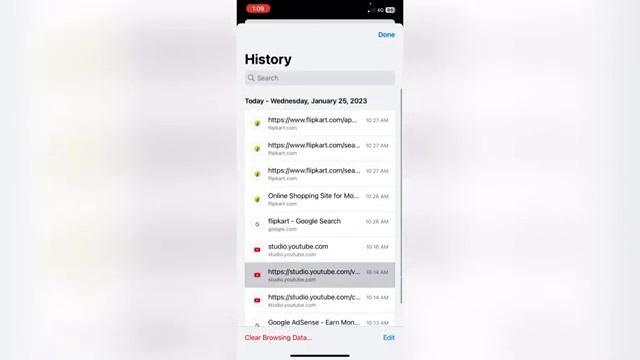 Iphone me chrome history kaise delete kare || iphone me chrome history all clear krna sikhe смотреть онлайн