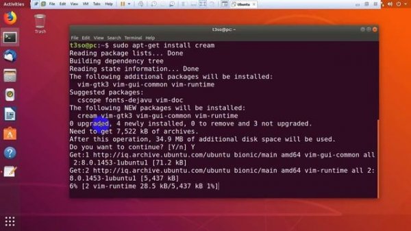 How to install Cream on Ubuntu |Text Editor for Linux