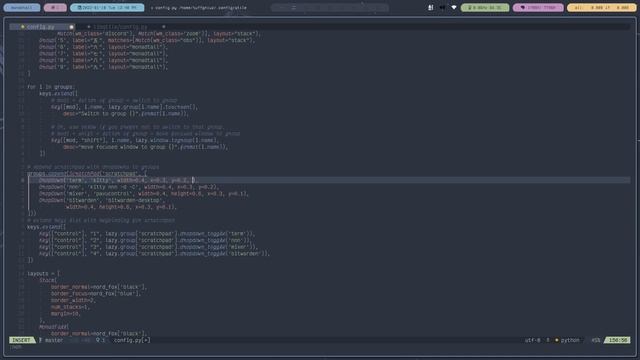 Qtile Scratchpads - Invisible Groups With Dropdowns #qtile смотреть онлайн