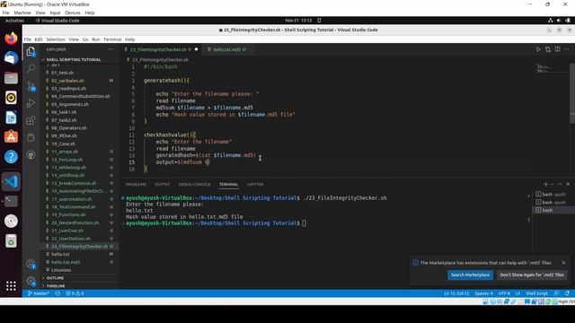 How to Check file integrity using Shell Scripts in Linux смотреть онлайн