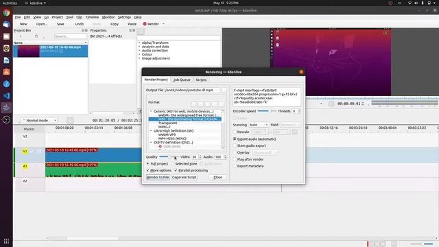 Reduce MP4 File Size With KDEnlive | Ubuntu | Linux смотреть онлайн