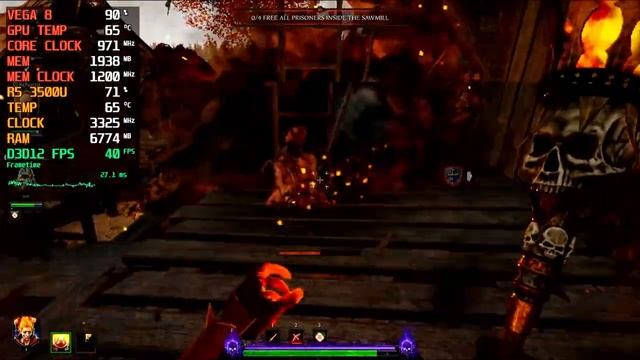 Warhammer: Vermintide 2 | Ryzen 5 3500U | VEGA 8 | 12GB RAM | 35W TDP [Lenovo Ideapad S145] смотреть онлайн