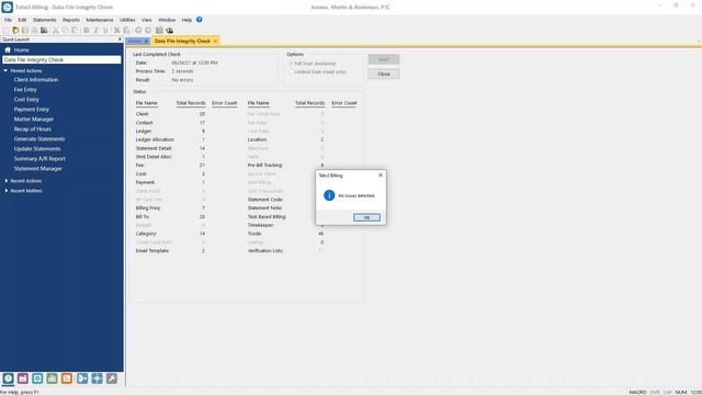 Data File Integrity Check смотреть онлайн