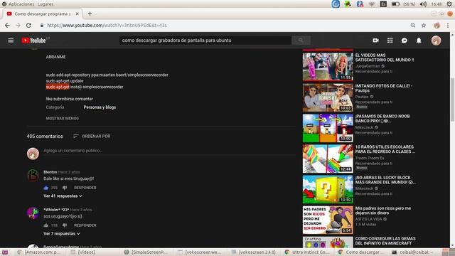 como descargar grabadora de pantalla para ubuntu liniux смотреть онлайн