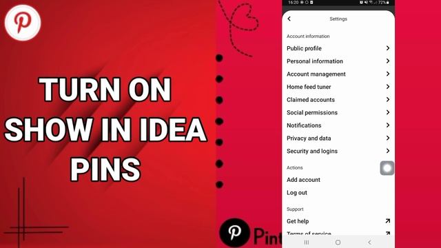 How To Turn On Show In Idea Pins On Pinterest App смотреть онлайн