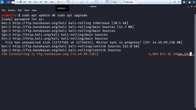 how to update Kali Linux and Fix update error смотреть онлайн