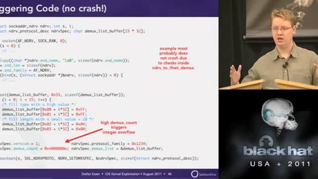 BlackHat 2011 - iOS Kernel Exploitation смотреть онлайн