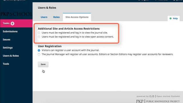 Setting up a Journal in OJS 3: Module 11 Unit 3 - Site Access Options смотреть онлайн
