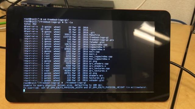 Qt 5.6 OpenGL demo on FreeBSD/RaspberryPi смотреть онлайн