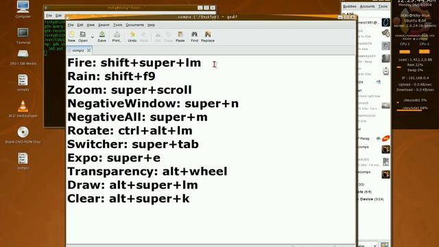 Ubuntu 8.04 + Compiz Desktop Action смотреть онлайн