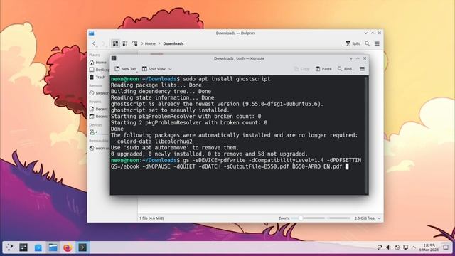 ⌛️ Как быстро сжать PDF файл в Linux Mint? 🐧 смотреть онлайн