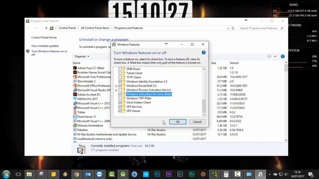 Enable Windows Subsystem for Linux Feature On Windows 10 смотреть онлайн