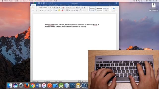 Review teclado inalambrico Aukey KM-B9 Wireless keyboard estilo Apple Magic keyboard | SIO смотреть онлайн
