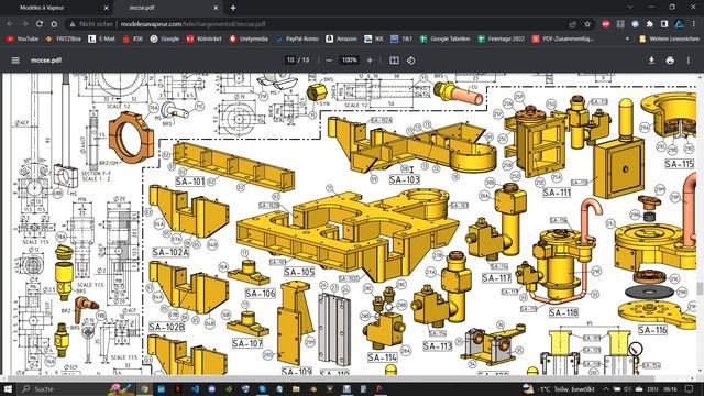 FreeCAD 0.20.1 MODEL COMPOUND CONDENSING STEAM ENGINE (PART 1) смотреть онлайн