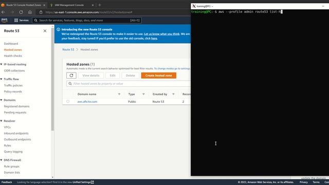 Use AWS CLI to list Hosted Zones in Route 53 and validate if the zone is private смотреть онлайн