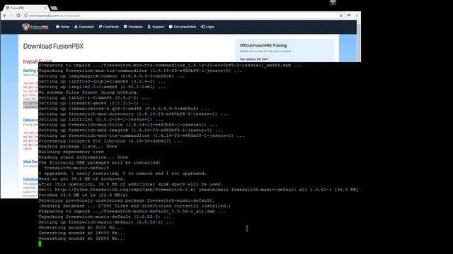 FusionPBX Quick Install смотреть онлайн