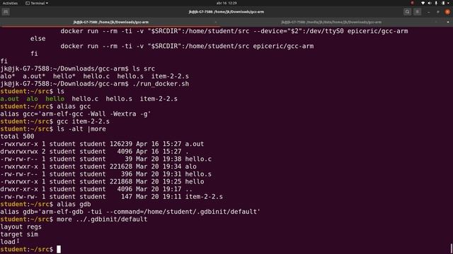Rodando o primeiro programa assembly; item 2.2 da apostila "ARM Manual". смотреть онлайн