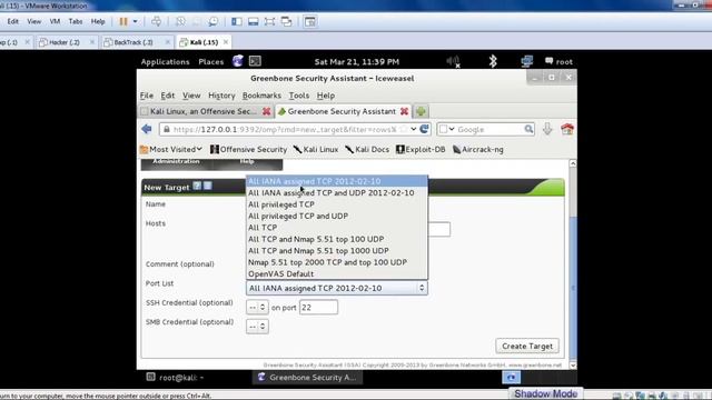 installing openvas on kali linux and scanning computers [Arabic] смотреть онлайн