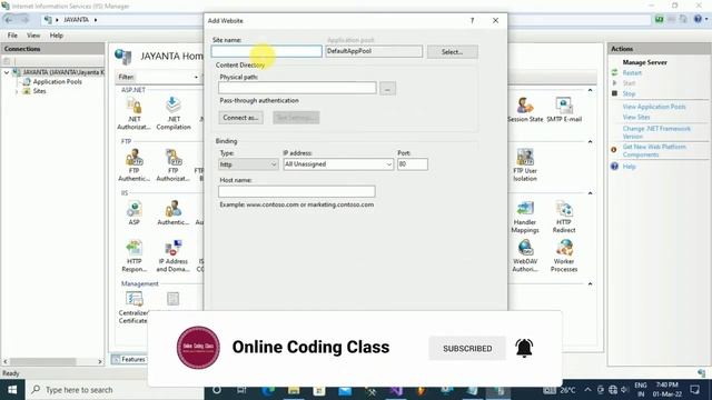 How to asp net web application deploy to IIS with https | Online coding class смотреть онлайн