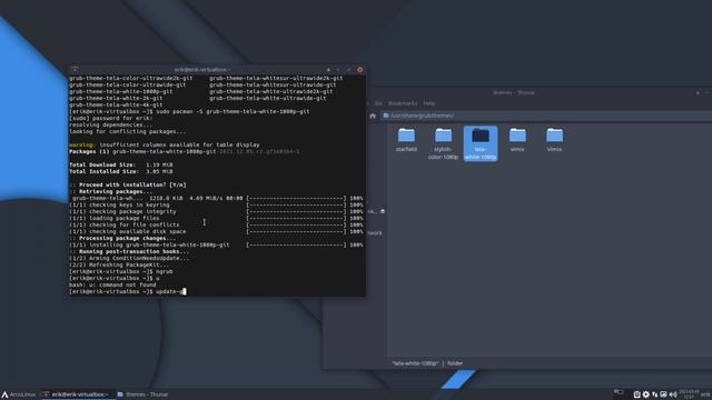ArcoLinux : 3342 Playing with third-party grub themes and back to the ArcoLinux default theme смотреть онлайн