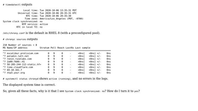 DevOps & SysAdmins: "system clock synchronized: no", flip it to yes смотреть онлайн