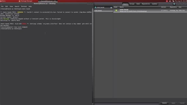 mate tweak crashes in all arch distros (except manjaro which has fixed it) смотреть онлайн