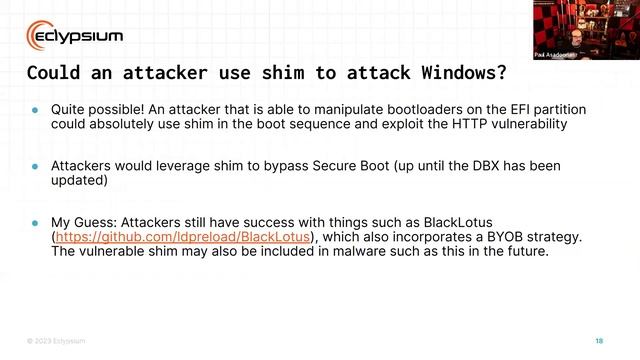 Shim Shady (CVE-2023-40547) - A Bootloader Vulnerability Story смотреть онлайн