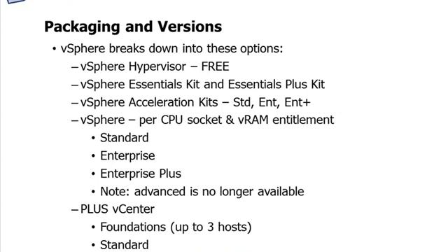 Lesson 04 Overview of VMware vSphere 5 смотреть онлайн