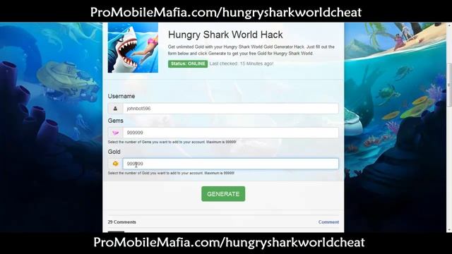 Hungry Shark World Hack - iPhone, iPod, iPad, Android (no jailbreak) + (no surveys) смотреть онлайн